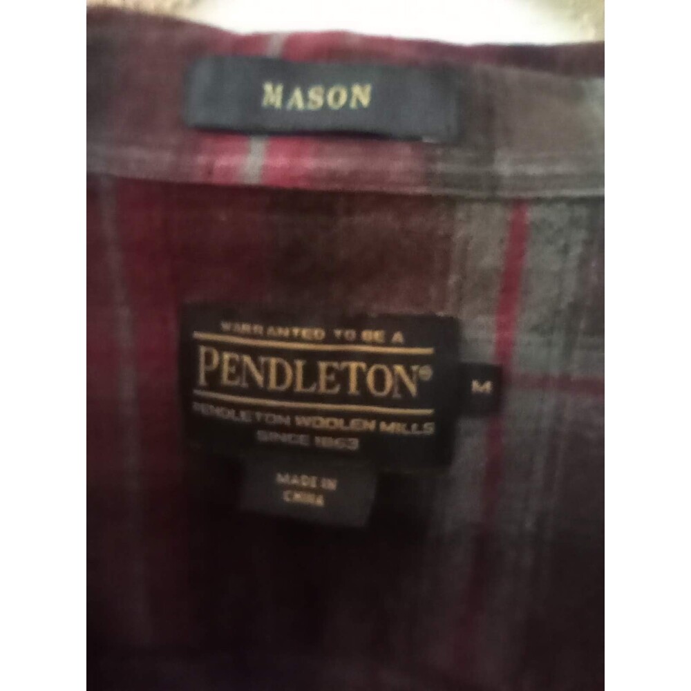 Pendleton Mason Flannel Button Down Long Sleeve S… - image 2